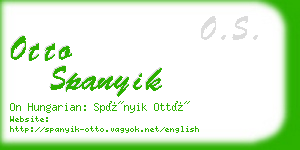 otto spanyik business card